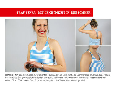FRAU FENNA - Neckholdertop - Nähen