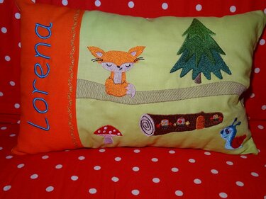 Waldtiere Kissen ITH Stickdatei - Bild 4