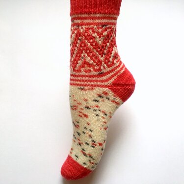 Socken "Be my Valentine" - Stricken