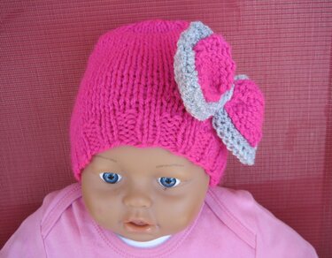 Strickanleitung Babymützen 4in1 tragbar von 0-6 Monaten - Bild 6