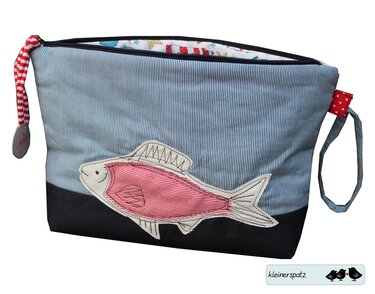 Nähanleitung und Schnittmuster: Strandtasche, Handtuch und Kosmetiktasche, Spiel für unterwegs