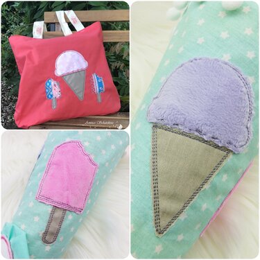 Stickdatei "Eis doodle" 10x10, 13x18, 16x26 cm 4x4 inch Applikation - Sticken