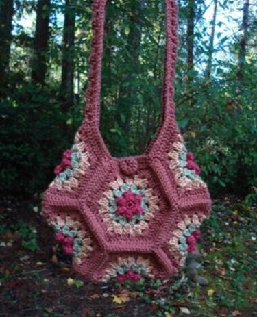 Posy Patch Bag - PA-207 - Crochet