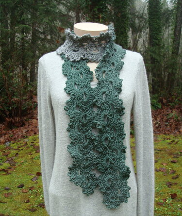 Pattern Queen Ann's Lace Scarf - PA-124b - Crochet