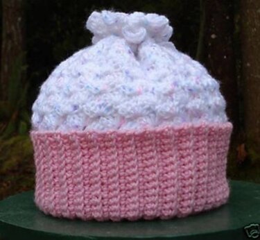 Baby Cupcake Cap - PB-301 - Crochet
