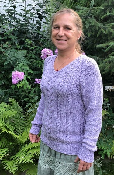 Sommerpulli "Matilda" vonu mit Raglan-Ärmeln, keine Nähte - Gr.38 einfach - Bild 3