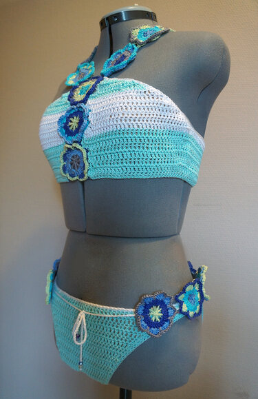 Bikini FlowerPower - Crochet