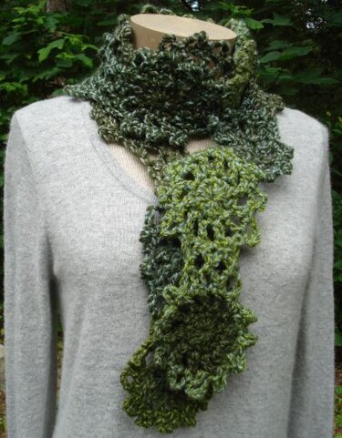 Pattern A Puzzle of Circles Scarf - PA-313 - Crochet