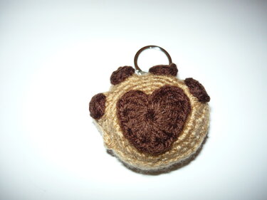 Häkelanleitung Pfote Schlüsselanhänger