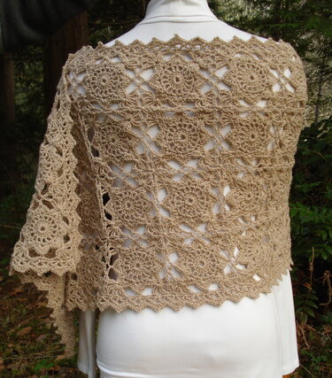 Sophisticated Motifs Stole - PW-105 - Crochet