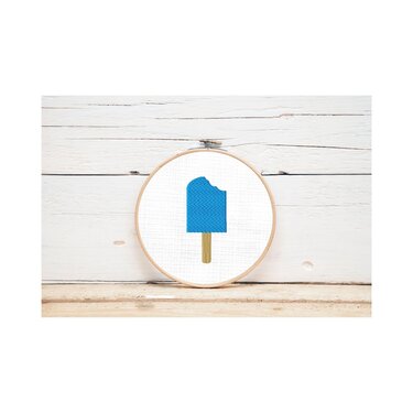 Stickdatei "Eis" 10x10 cm Applikation Eis am Stil Eiscreme Sommer - Sticken