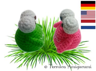 Crochet Pattern for sweet monster! PDF ternura amigurumi english- deutsch- dutch