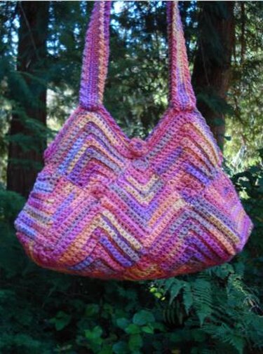 Mitered Diamonds Bag - PA-222 - Crochet