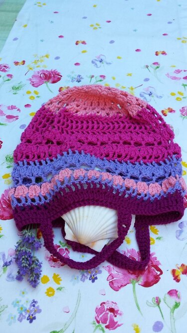 Einkaufstasche für kleine Mädchen "Flower Power" - Häkeln