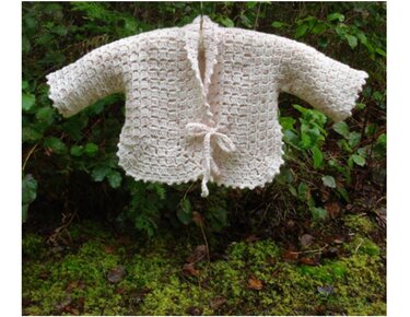 Vintage Inspired Baby Jacket - PB-201 - Crochet
