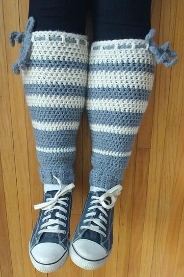 Below Knee Leg-Warmers - Crochet