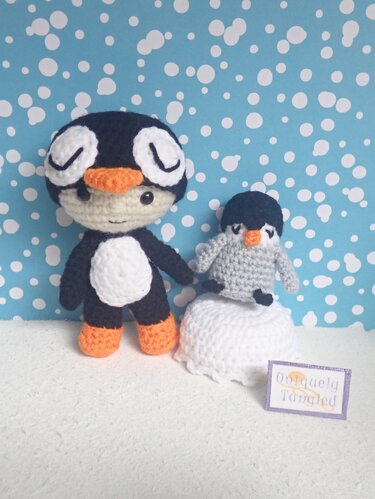 Felton in Penguin Costume- Croceht Amigurumi Pattern - Crochet