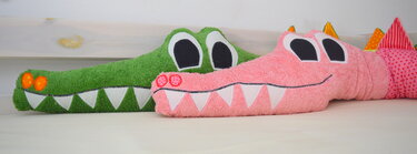 E-Book Bettschlange Krokodil Holgar Nähanleitung, und Schnittmuster