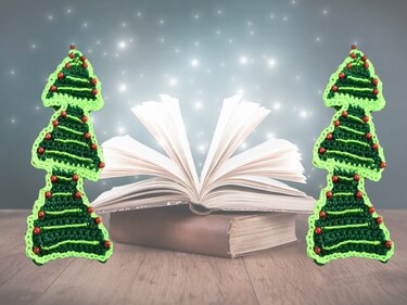 Weihnachtliches Lesezeichen Tsuri - Häkelanleitung