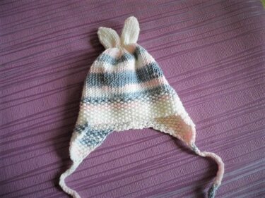 Strickanleitung Babygarnitur Häschen Gr.56