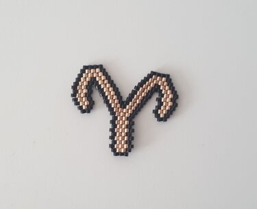 Sternzeichen Widder Anhänger / Taschenbaumler / Schlüsselanhänger - Basteln