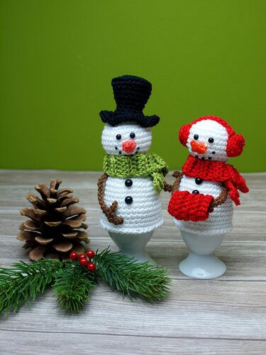 Häkelanleitung Eierwärmer Weihnachtsset 4 in 1 - PDF Dateien