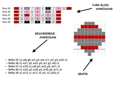 Häkelmuster * RUDINCHEN. * Grafik für Fm Decke - Häkeln