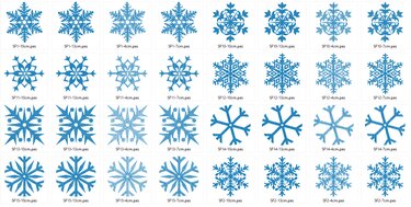 Mega Set Schneeflocken Schneestern Stern Stickdatei - Sticken