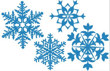 Mega Set Schneeflocken Schneestern Stern Stickdatei - Sticken