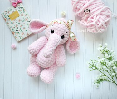 Crochet pattern Amigurumi plush elephant