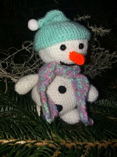 Schneemann Snow Häkelanleitung