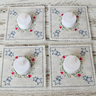 ITH Adventskranz to go 10x10cm  2 Motive - Sticken