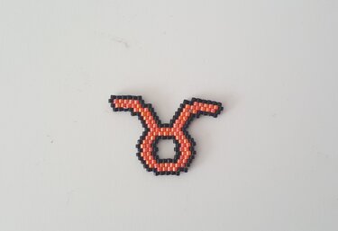 Sternzeichen Stier Anhänger / Taschenbaumler / Schlüsselanhänger - Basteln