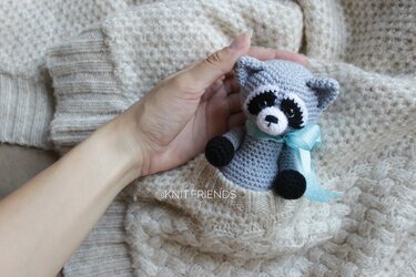 Kleiner Waschbär Häkelanleitung Amigurumi