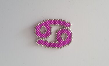 Sternzeichen Krebs Anhänger / Taschenbaumler / Schlüsselanhänger - Basteln