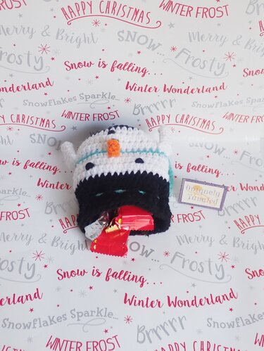 Snowman Pouch-Crochet Pattern PDF- English