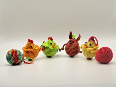 Osterdeko - das wandelbare "Ei" - Häkeln