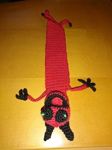 Lesezeichen Teufel - Häkeln