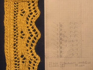 Zickzack-Rand für Lace-Strick - Bild 2