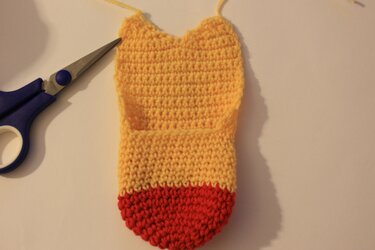 Gehäkelter Küken-Hausschuh - Häkeln