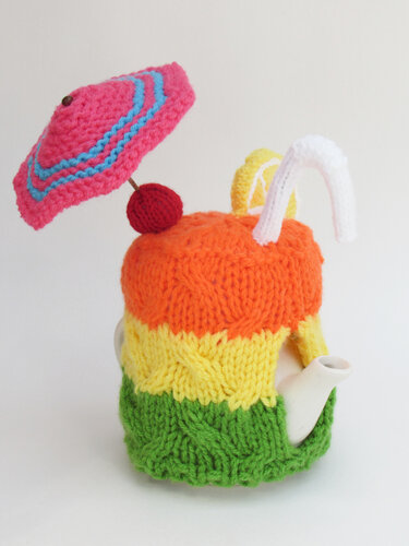Cocktail Party Tea Cosy Knitting Pattern