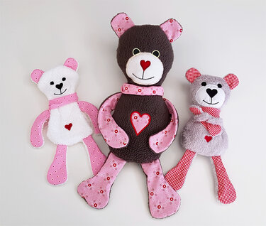 Stickdatei Gesicht "YlesBär“ Rahmen 10 cm x 10 cm - Sticken