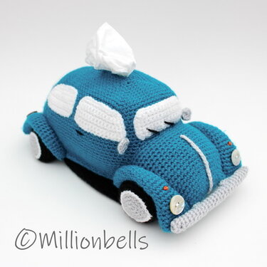 Tissue Holder Classic Beetle PDF Crochet Pattern