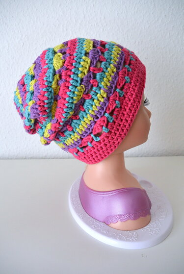 Mama-Tochter Mütze 2 Größen - Häkeln