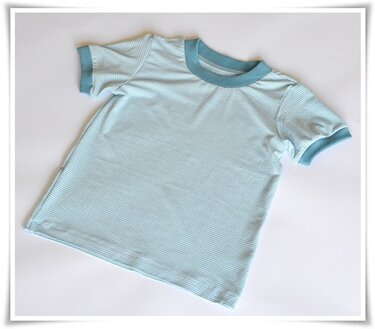 1313 Schnittmuster Kinder T- Shirt Kindershirt Shirt kurzarm Gr.92-128 PDF - Nähen