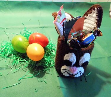 Oster-Hasi Geschenkverpackung - Häkeln