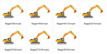 Bagger Stickdatei - Sticken