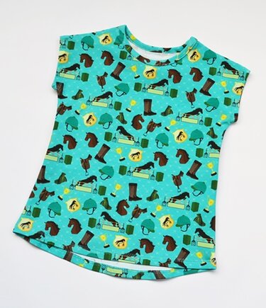 1355 Schnittmuster Mädchenshirt Shirt Kinder T- Shirt Gr. 98 - 152 PDF - Nähen