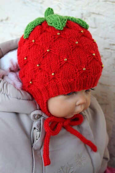 Strickanleitung für Erdbeermütze - Bild 2