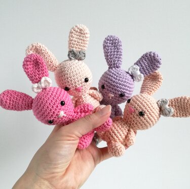 Pattern Bunny mobile - Crochet